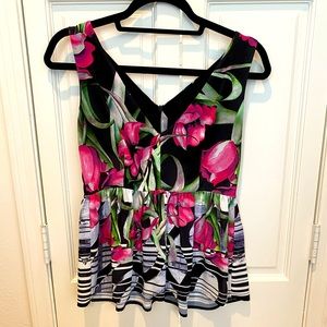 Clover Canyon v-neck floral blouse. Size XS